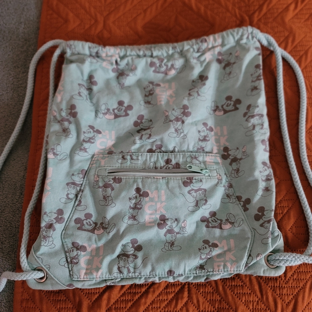 Disney Light Blue Fabric with Logo